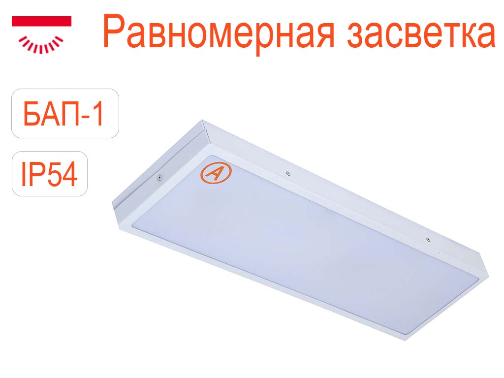 Светодиодные светильники заливающего света с БАП-1-IP54 - фото 3